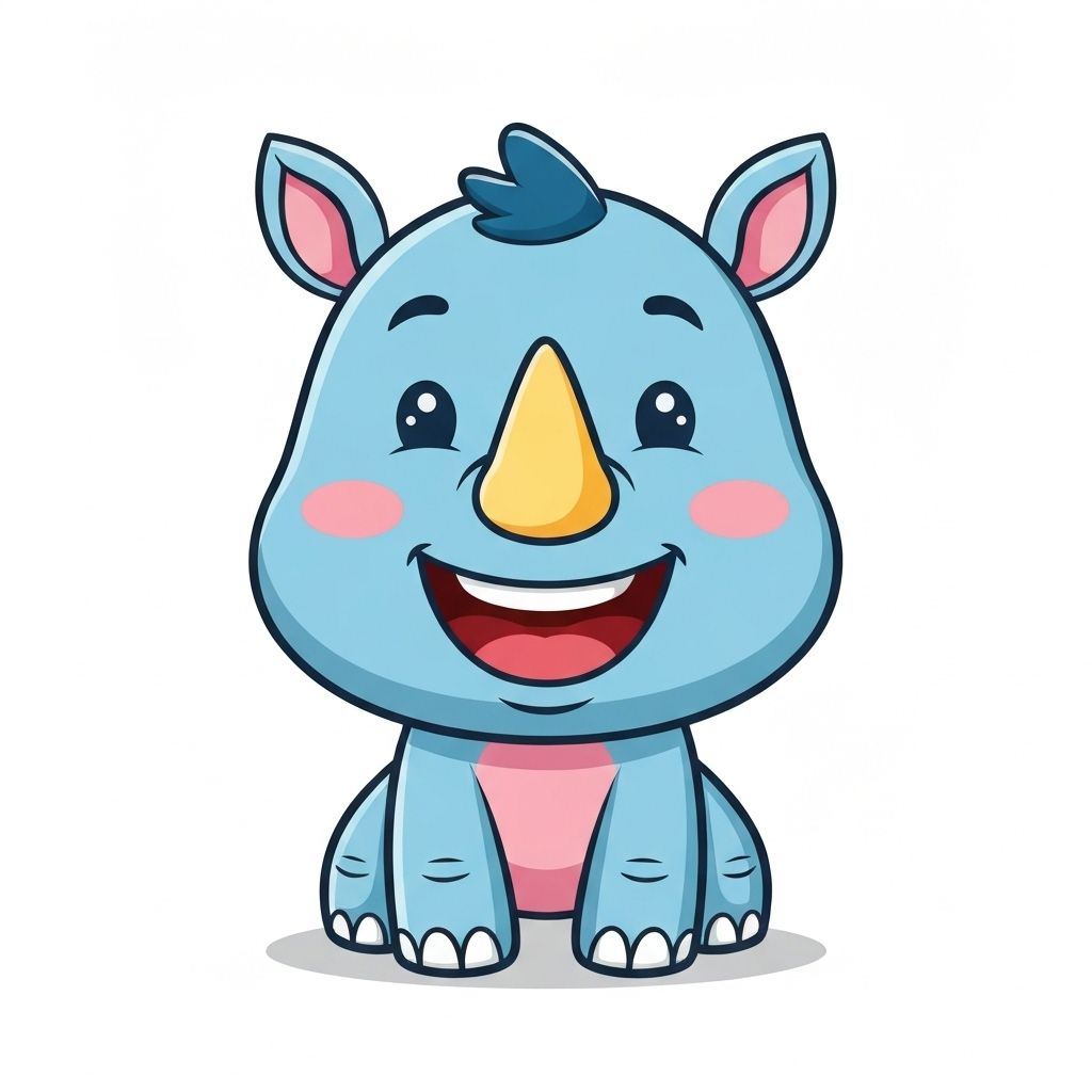 SecretRhino the friendly rhino mascot